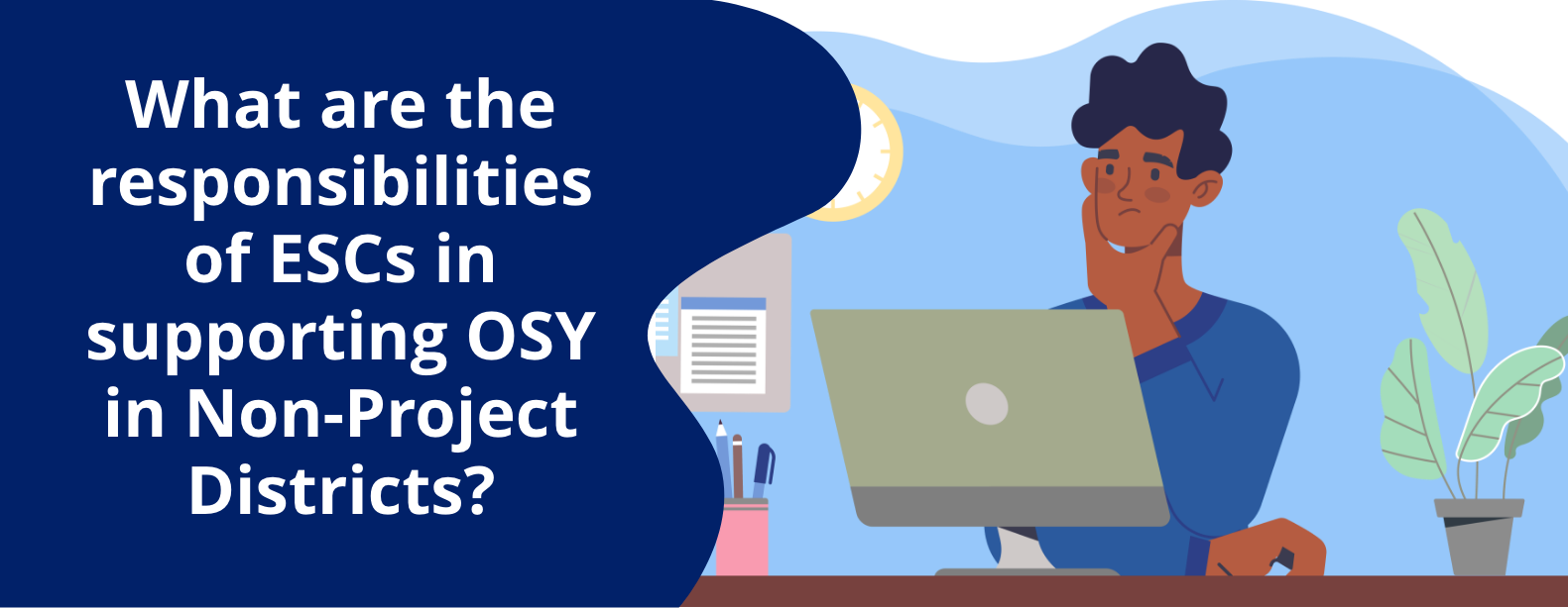 What are the responsibilities of ESCs in supporting OSY in Non-Project Districts?