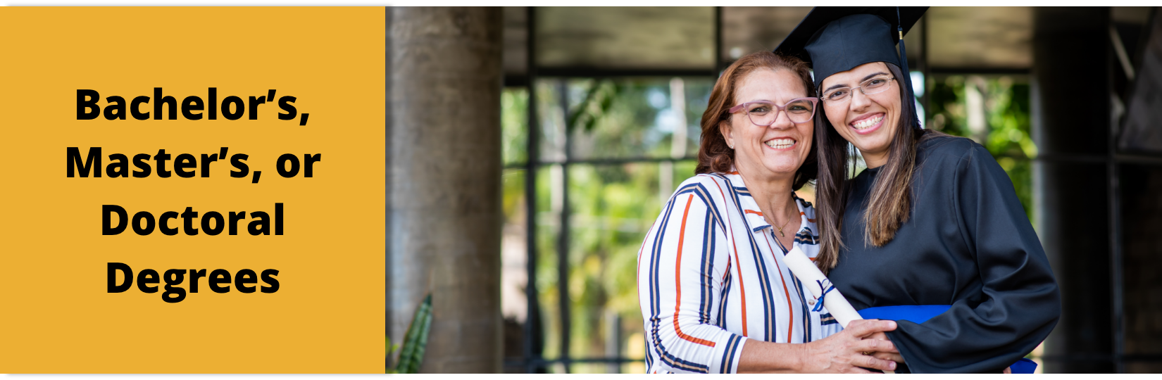 Bachelor's, Master's, or Doctoral Degrees